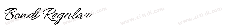 Bondi Regular字体转换 Bondi Regular字体转换